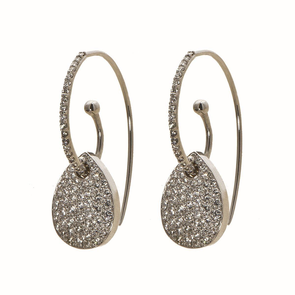 Gold tassel drop earrings with a beaded cap